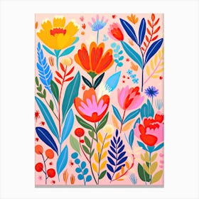 Flowers 15, Matisse style, Floral 2 Canvas Print