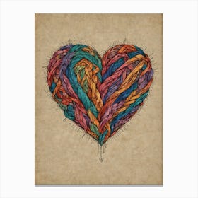 Heart Of Yarn 4 Canvas Print