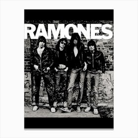Ramones band music 4 Canvas Print