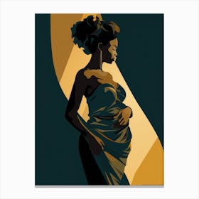 Pregnant Woman Canvas Print