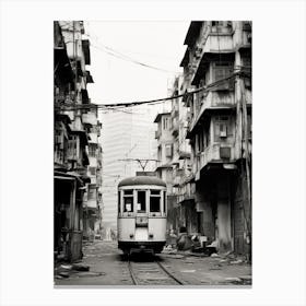 Mumbai, India, Black And White Old Photo 2 Canvas Print