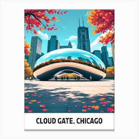 Cloud Gate, Chicago Canvas Print