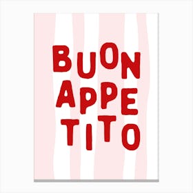 Buon Appetito Canvas Print