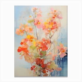 Abstract Flower Painting Coral Bells 2 Canvas Print