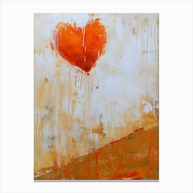 Heart Of Gold, Minimalism Canvas Print