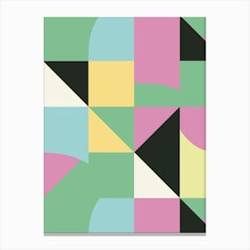 Irregular Modern Triangles Canvas Print