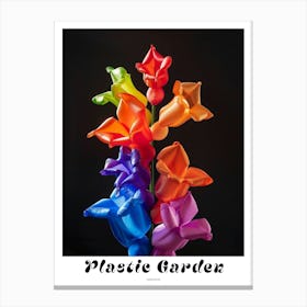 Bright Inflatable Flowers Poster Larkspur 2 Canvas Print