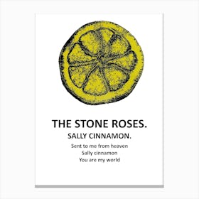 Stone Roses Sally Cinnamon 2 Canvas Print