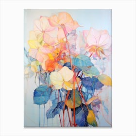 Abstract Flower Painting Hydrangea 4 Canvas Print
