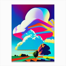 Hydrogen Cloud Abstract Modern Pop Space Canvas Print