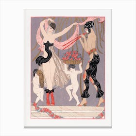 The Dance Of The Flowers (1929), George Barbier Canvas Print