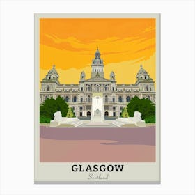 Glasgow City Hall Travel Canvas Print