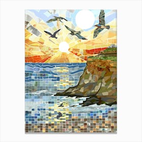 Sunset At The Beach 47 Canvas Print