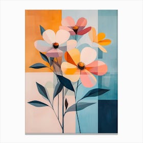 Abstract Flowers Canvas Print