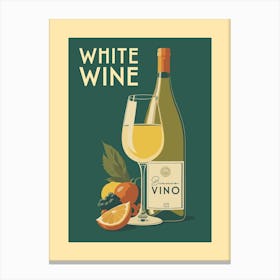 White Wine Canvas Print