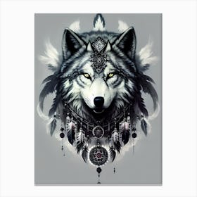 Wolf Tattoo Canvas Print