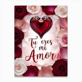 Tu Eres Mi Amor II Love Gift Canvas Print