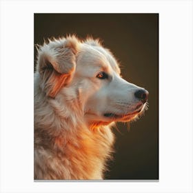 Dog Portrait. Generated AI. Art Print Canvas Print