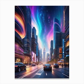 New York City Print Canvas Print