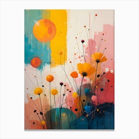 Abstract Flower Painting 1 Canvas Print