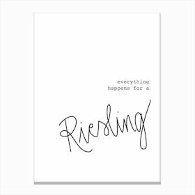 Riesling Canvas Print
