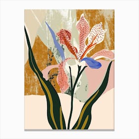 Colourful Flower Illustration Hyacinth 2 Canvas Print
