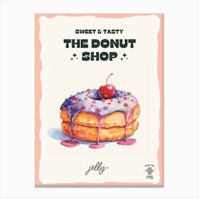 Jelly Filled The Donut Shop 5 Canvas Print
