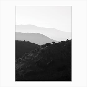 Mountains In The Shades Of Grey Canvas Print