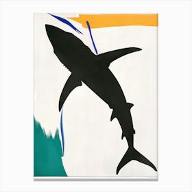 Shark 4 Cut Out Collage Canvas Print