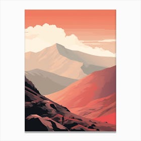Ben Nevis Scotland 6 Hiking Trail Landscape Canvas Print