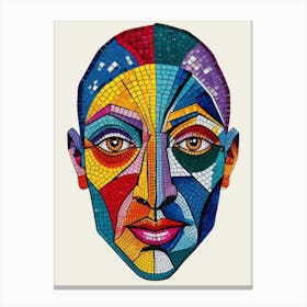 Mosaic Face 1 Canvas Print