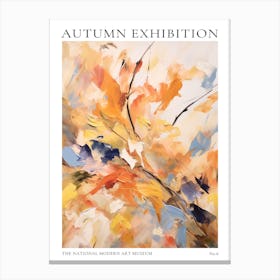 Autumn Exhibition Modern Abstract Poster 6 Canvas Print