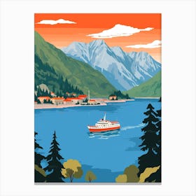 Montenegro 3 Travel Illustration Canvas Print