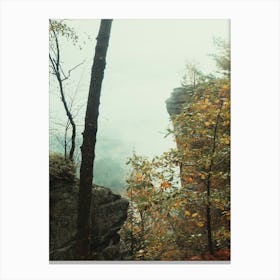 Cliffs In Autumn Canvas Print