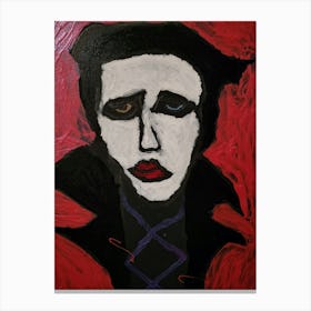 Marilyn Manson purple and black Canvas Print