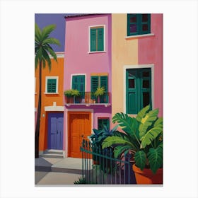 Colorful Houses Canvas Print