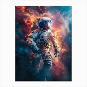 Astronaut In Space 4 Canvas Print