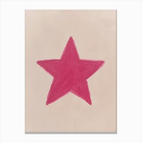 Pink Star Girly Apartment Canvas Print