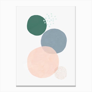 Abstract Soft Circles Part 3 Canvas Print