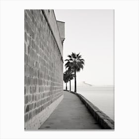 Rhodes, Greece, Photography In Black And White 1 Canvas Print