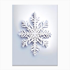 Frost, Snowflakes, Marker Art 2 Canvas Print