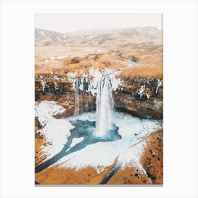 Frozen Winter Waterfall 1 Canvas Print