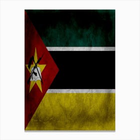 Mozambique Flag Texture Canvas Print