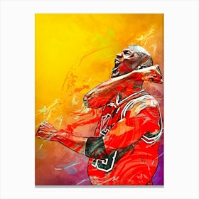 Michael Jordan Chicago Bulls 3 Canvas Print