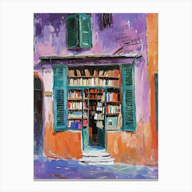 Florence Book Nook Bookshop 3 Canvas Print