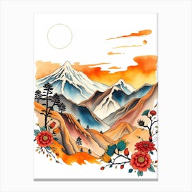 Tibetan Mountains Canvas Print