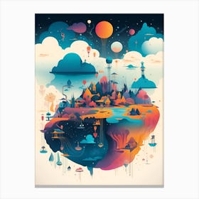 Space City Canvas Print