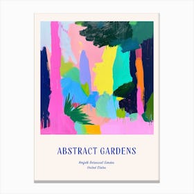 Colourful Gardens Norfolk Botanical Garden Usa 2 Blue Poster Canvas Print