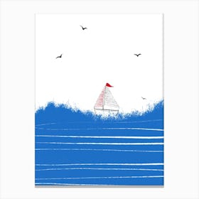 Sailing In The Sea Canvas Print