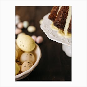 Easter Bundt Cake Canvas Print